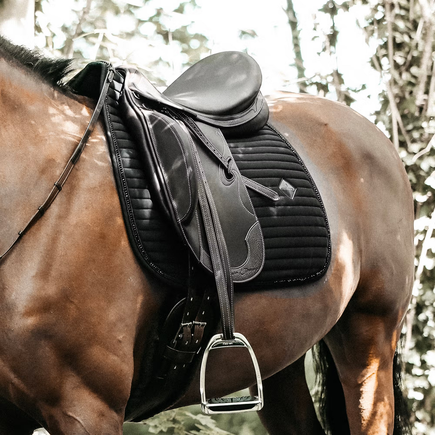 Kentucky Saddle Pad Pearls Dressage Show | Black, Navy or Grey