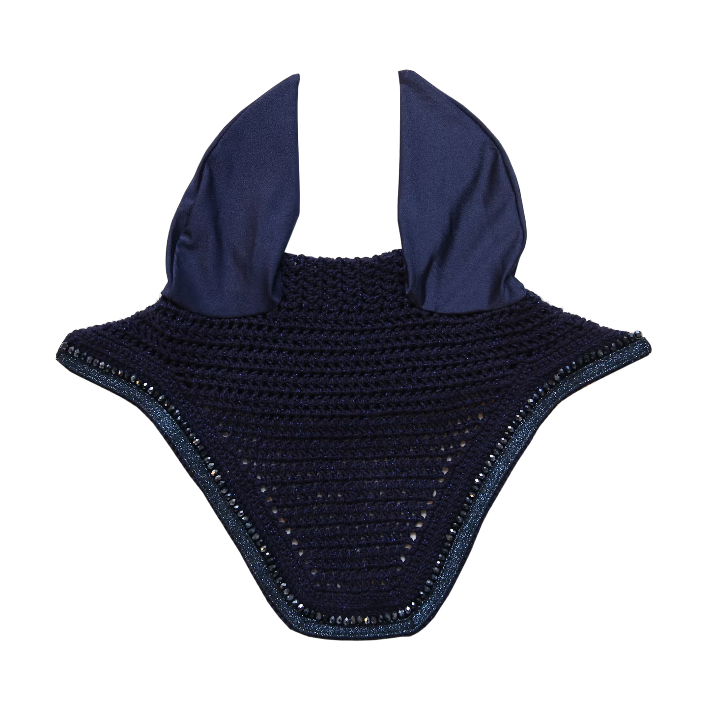 Kentucky Fly Veil Wellington Glitter Band & Pearl | Navy | Full & Pony