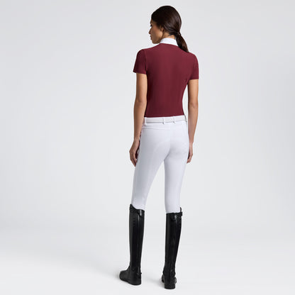 Cavalleria Toscana FW25 Perforated S/S Jersey Competition Shirt | Bordeaux