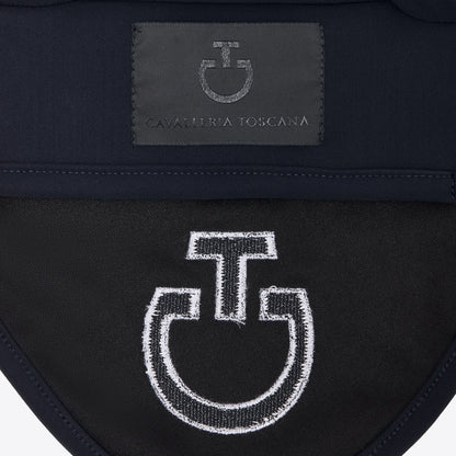 Cavalleria Toscana Lightweight Jersey Ear Net Bonnet | Dark Blue