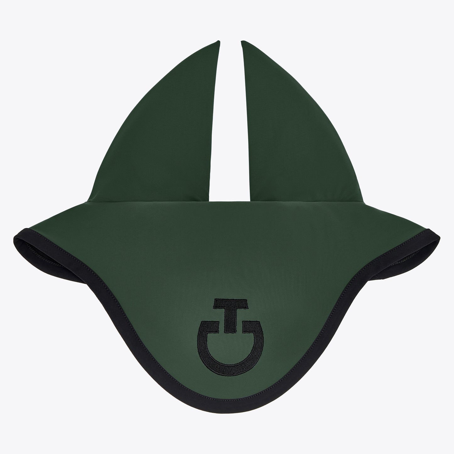 Cavalleria Toscana FW25 Lightweight Jersey Stripe Earnet Veil | Jungle Green/Black