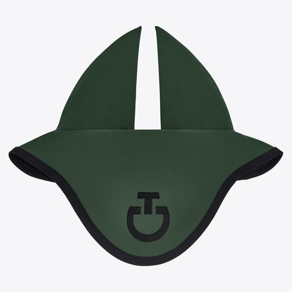 Cavalleria Toscana FW25 Lightweight Jersey Stripe Earnet Veil | Jungle Green/Black