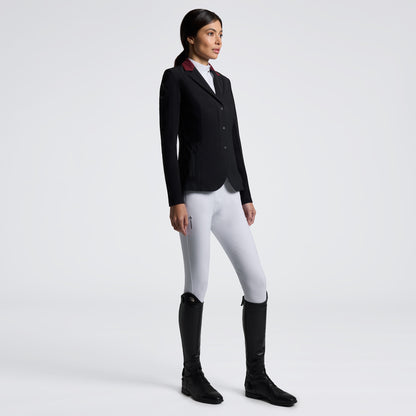 Cavalleria Toscana FW25 REVO Light Tech Knit Zip Jacket | Black/Burgundy