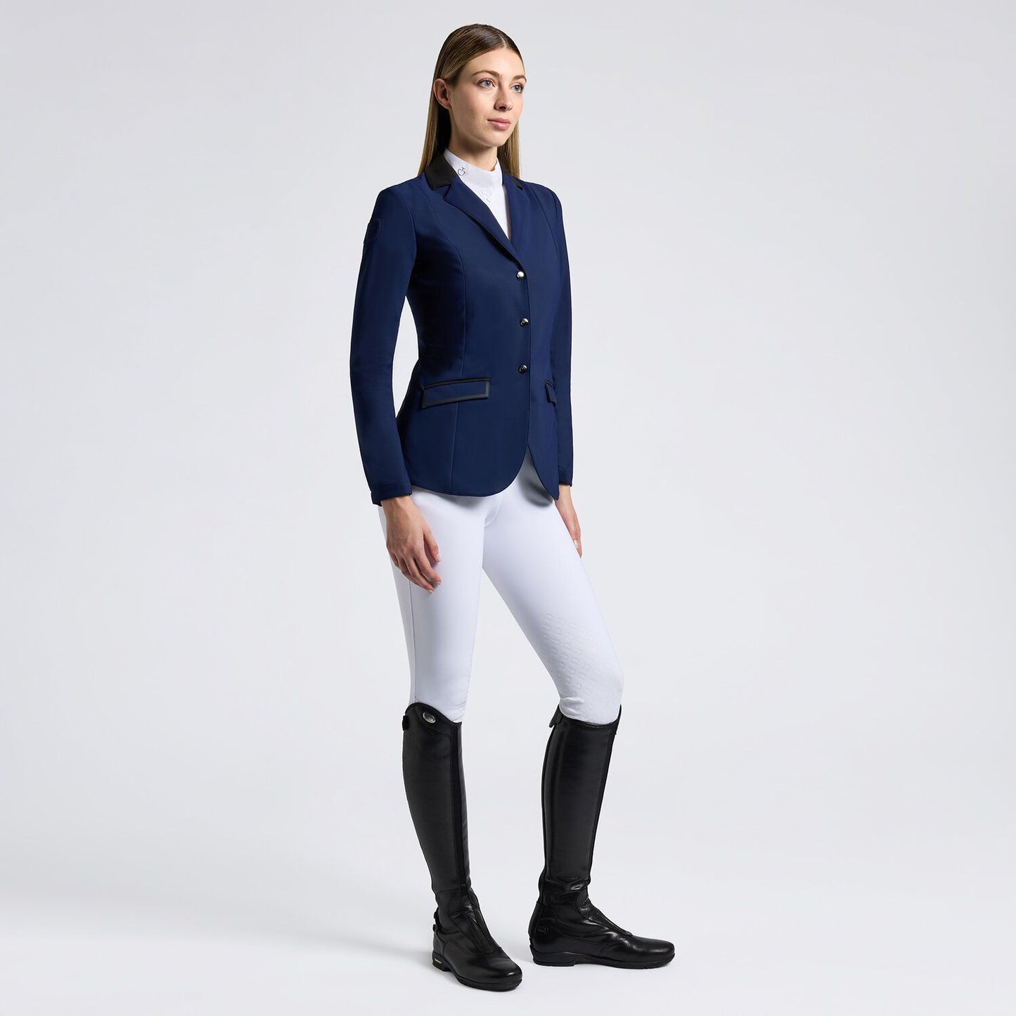 Cavalleria Toscana Lightweight Jersey Zip Riding Jacket | Royal Blue or Black