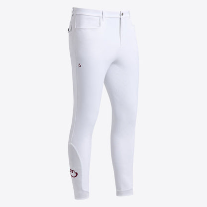 Cavalleria Toscana Mens Full Grip Breeches | White