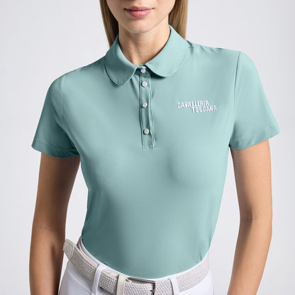 Cavalleria Toscana SS25 Jersey Pleated S/S Training Top | Choose Colour