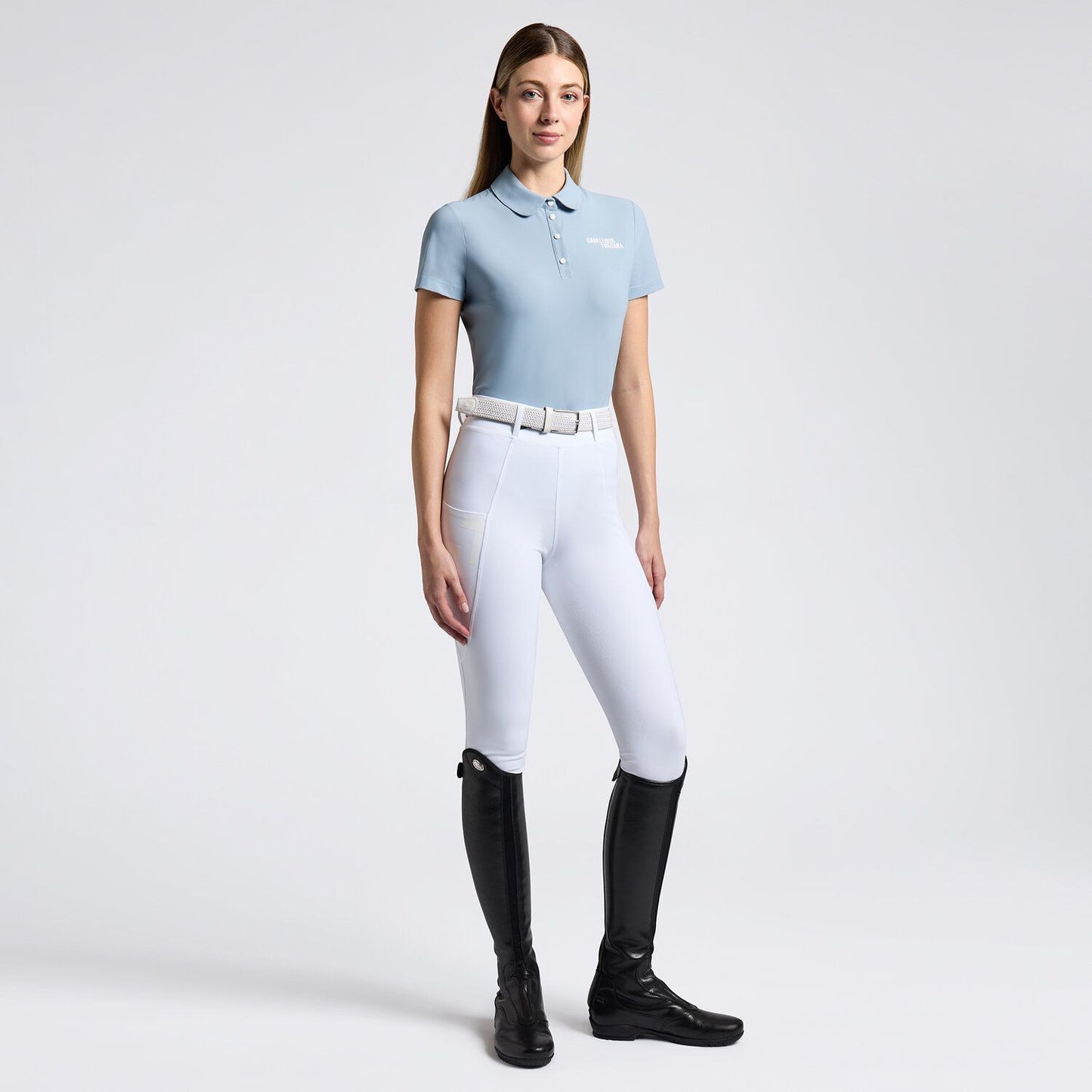 Cavalleria Toscana SS25 Jersey Pleated S/S Training Top | Choose Colour