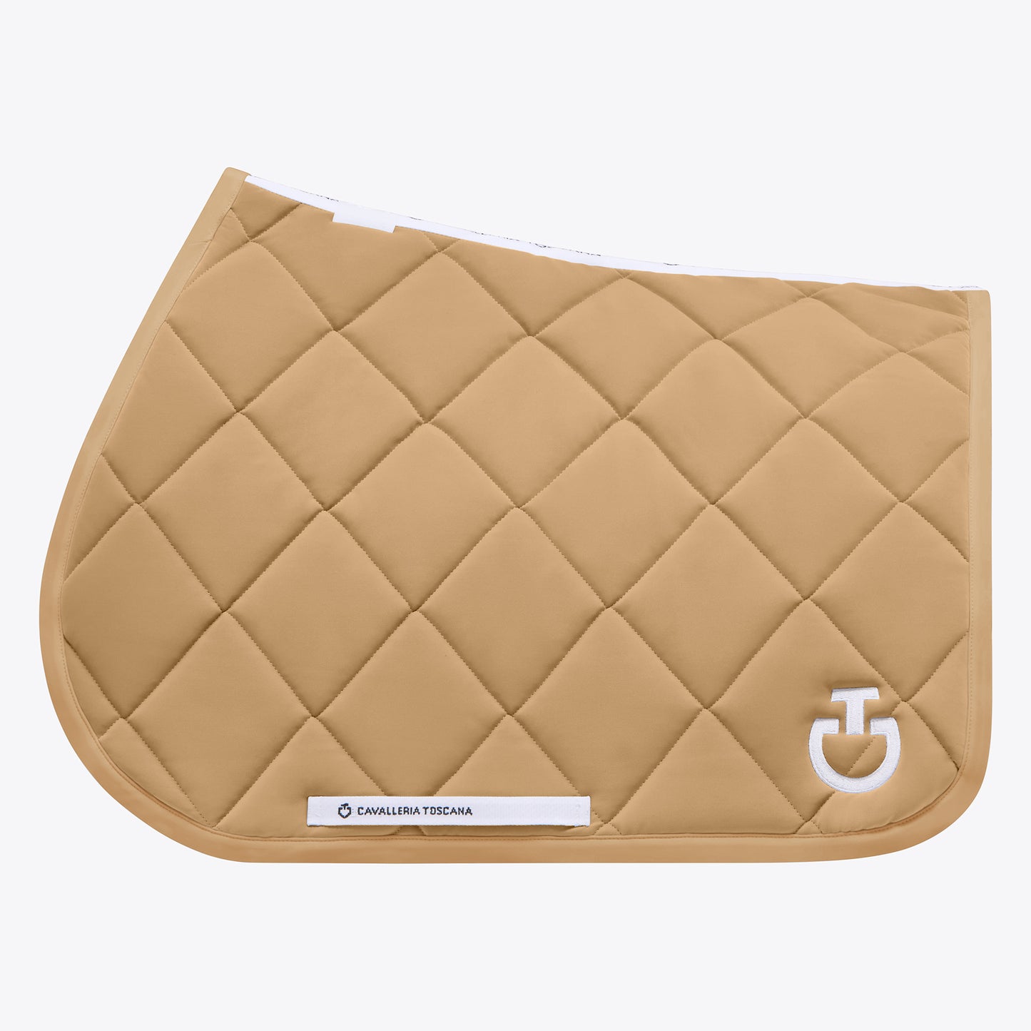 Cavalleria Toscana SS25 Jumping Saddle Pad Diamond Quilt | Tan