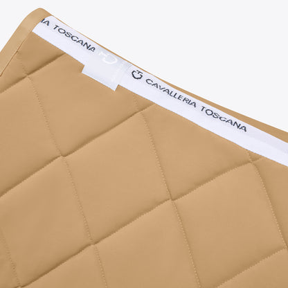Cavalleria Toscana SS25 Jumping Saddle Pad Diamond Quilt | Tan