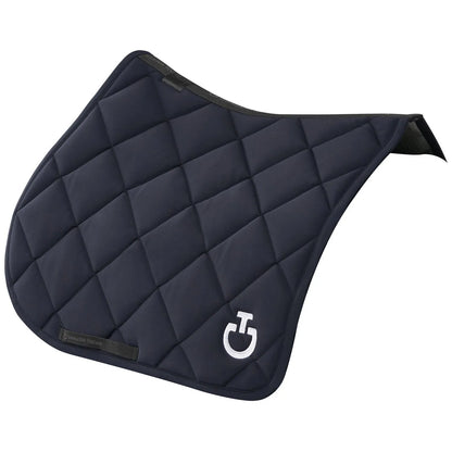 Cavalleria Toscana Jersey Diamond Quilted Jump Saddle Pad | Dark Blue
