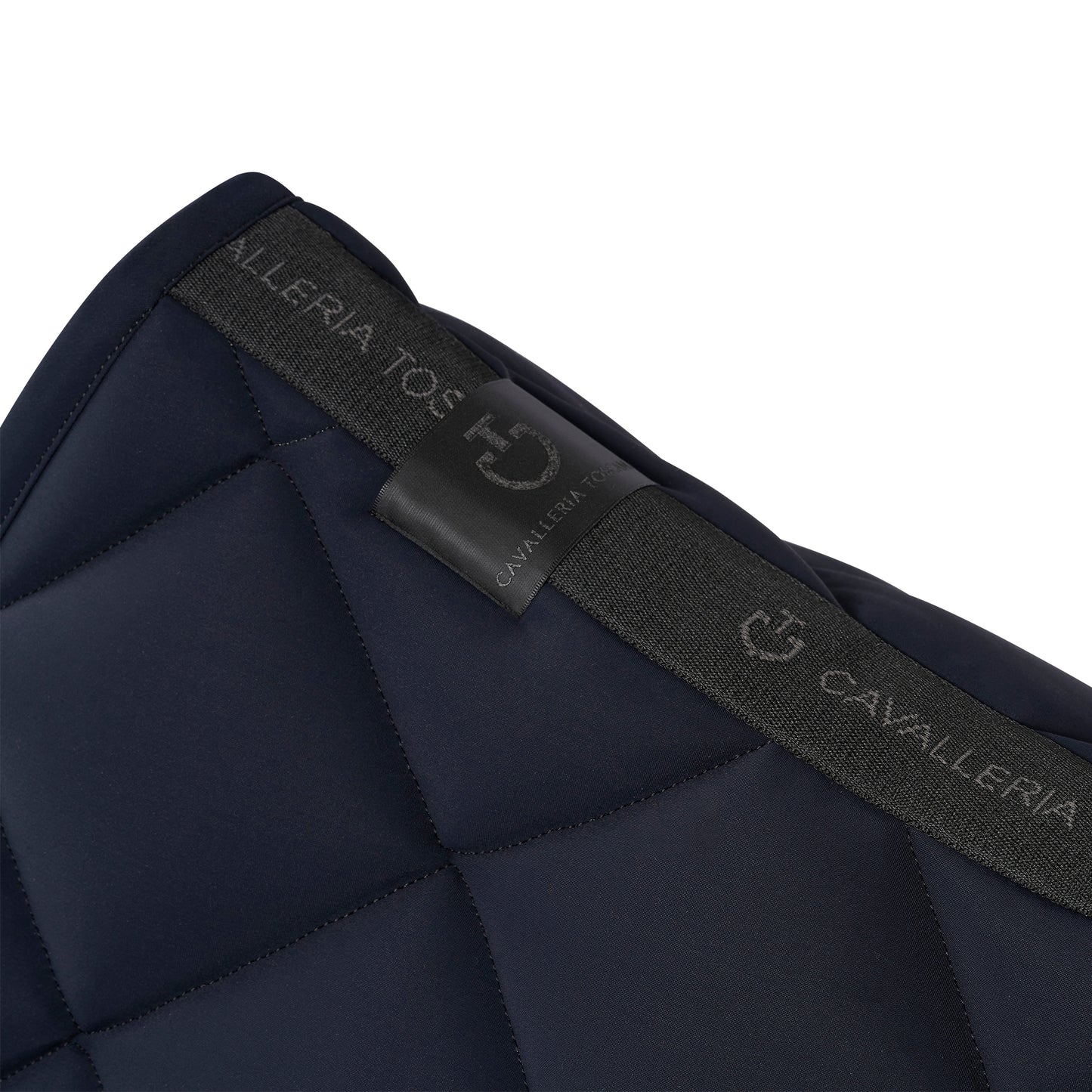 Cavalleria Toscana SS25 Jumping Saddle Pad Diamond Quilt | Dark Blue