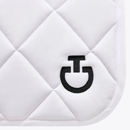 Cavalleria Toscana Jersey Quilted Dressage Saddle Pad | White