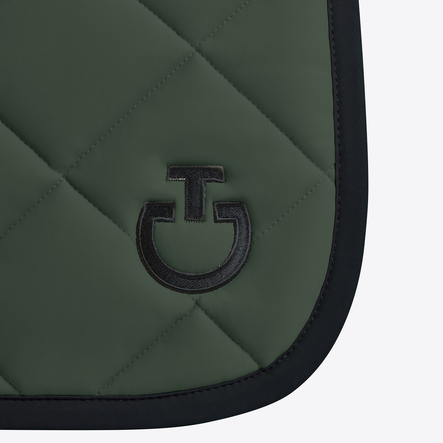 Cavalleria Toscana FW25 Diamond Quilt Jersey Dressage Saddle Pad | Jungle Green