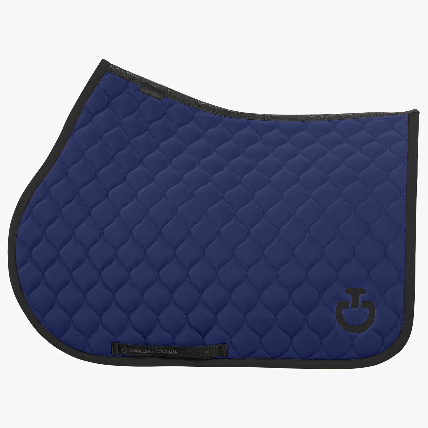 Cavalleria Toscana SS25 Jumping Saddle Pad Circular Quilt + Fly Veil SET | Royal Blue