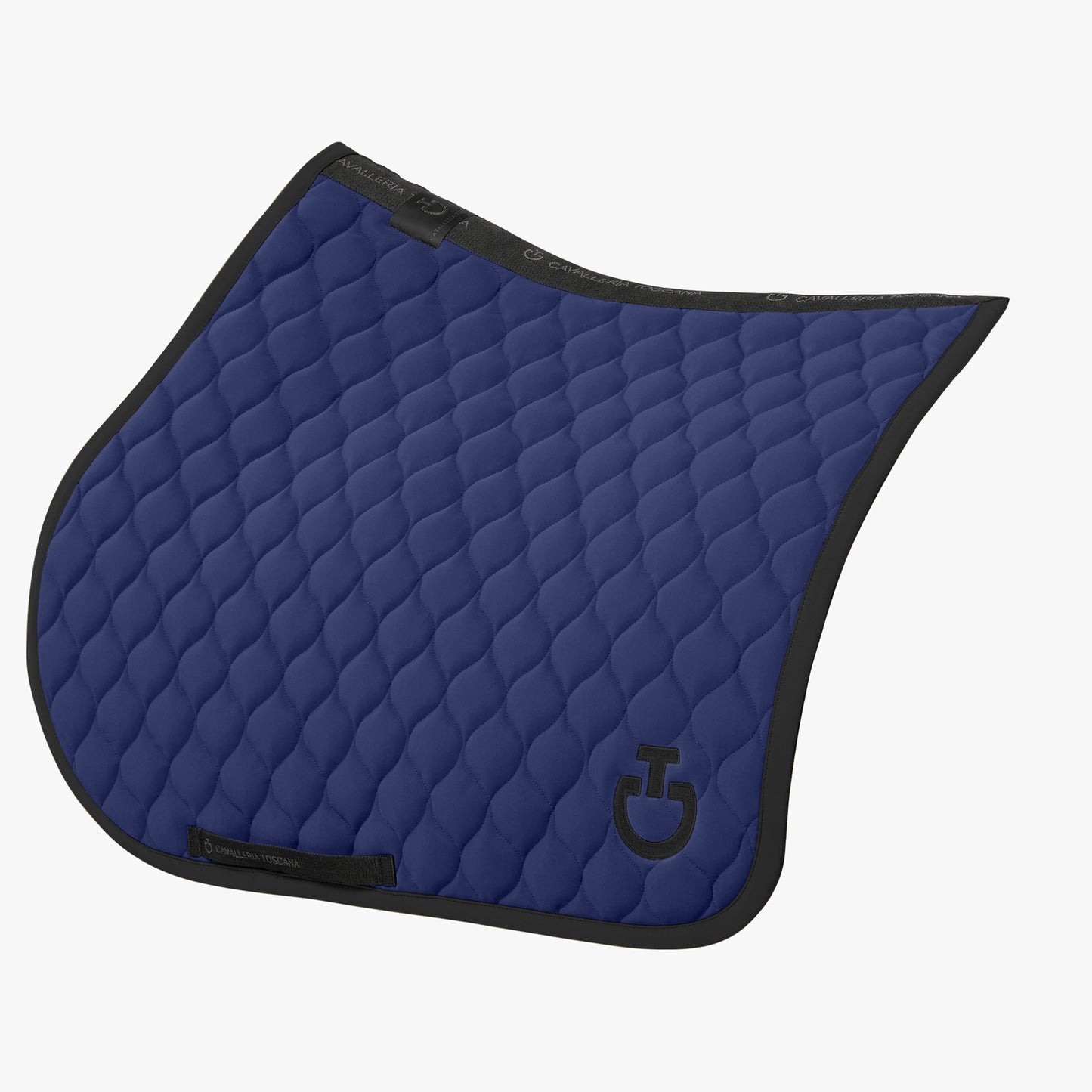 Cavalleria Toscana SS25 Jumping Saddle Pad Circular Quilt + Fly Veil SET | Royal Blue