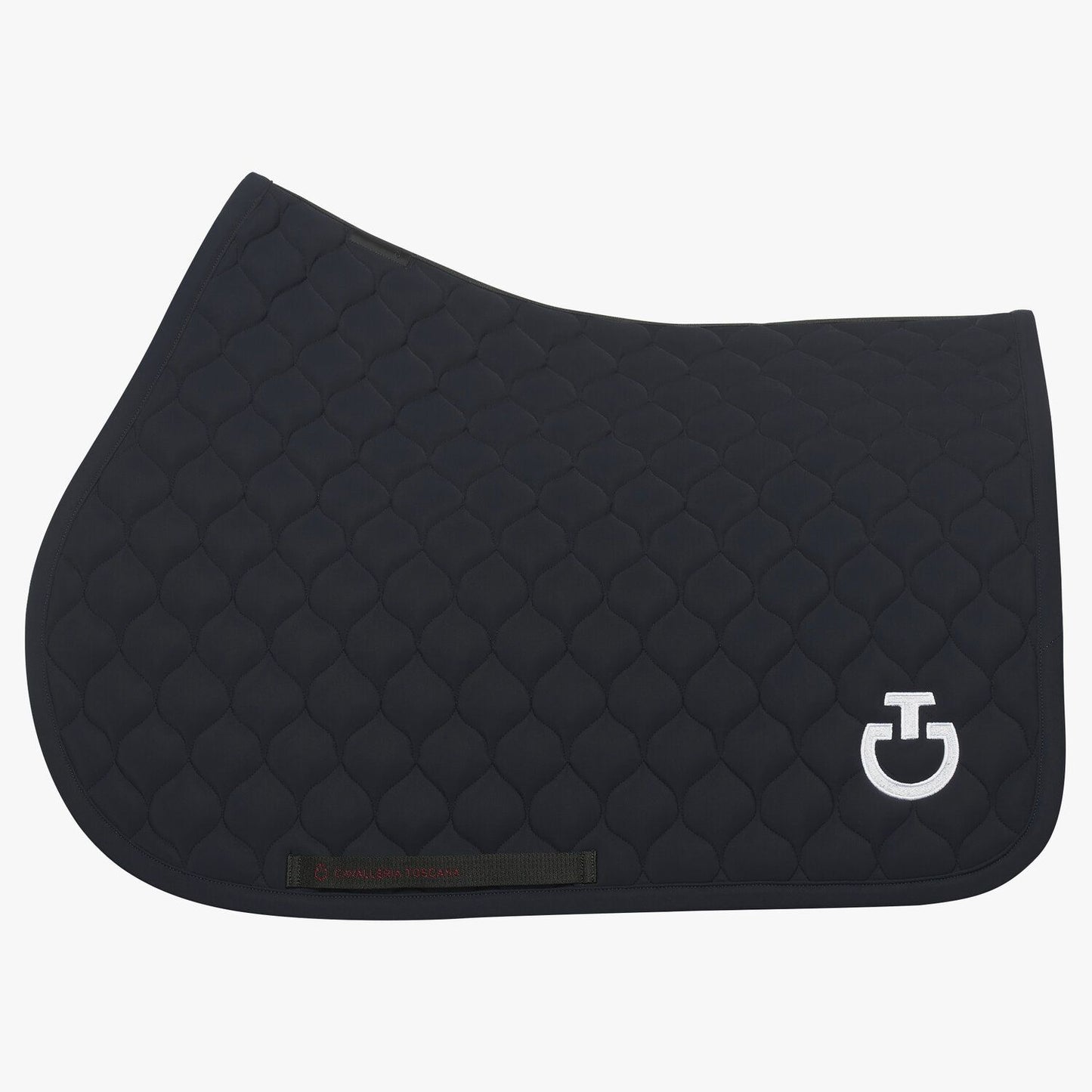 Cavalleria Toscana SS25 Jumping Saddle Pad Circular Quilt + Fly Veil SET | Dark Blue