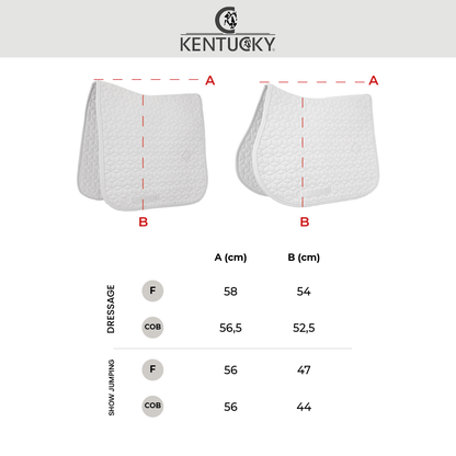 Kentucky Saddle Pad Pearls Dressage Show | Black, Navy or Grey