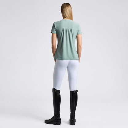 Cavalleria Toscana SS25 Womens Jersey Tee Shirt | Light Teal Green or Anthracite Grey