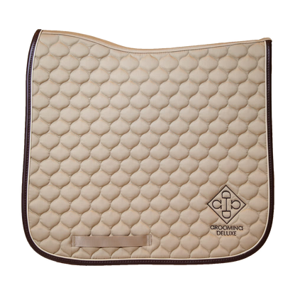 Kentucky Grooming Deluxe Dressage Saddle Pad | Beige or Brown