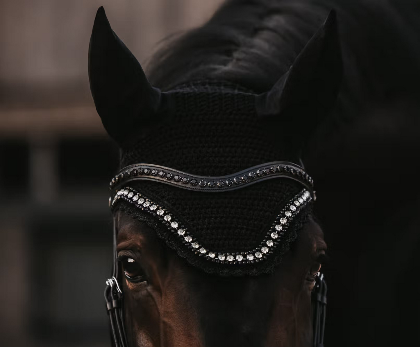 Kentucky Fly Veil Wellington BIG Stone and Pearl | Choose Colour