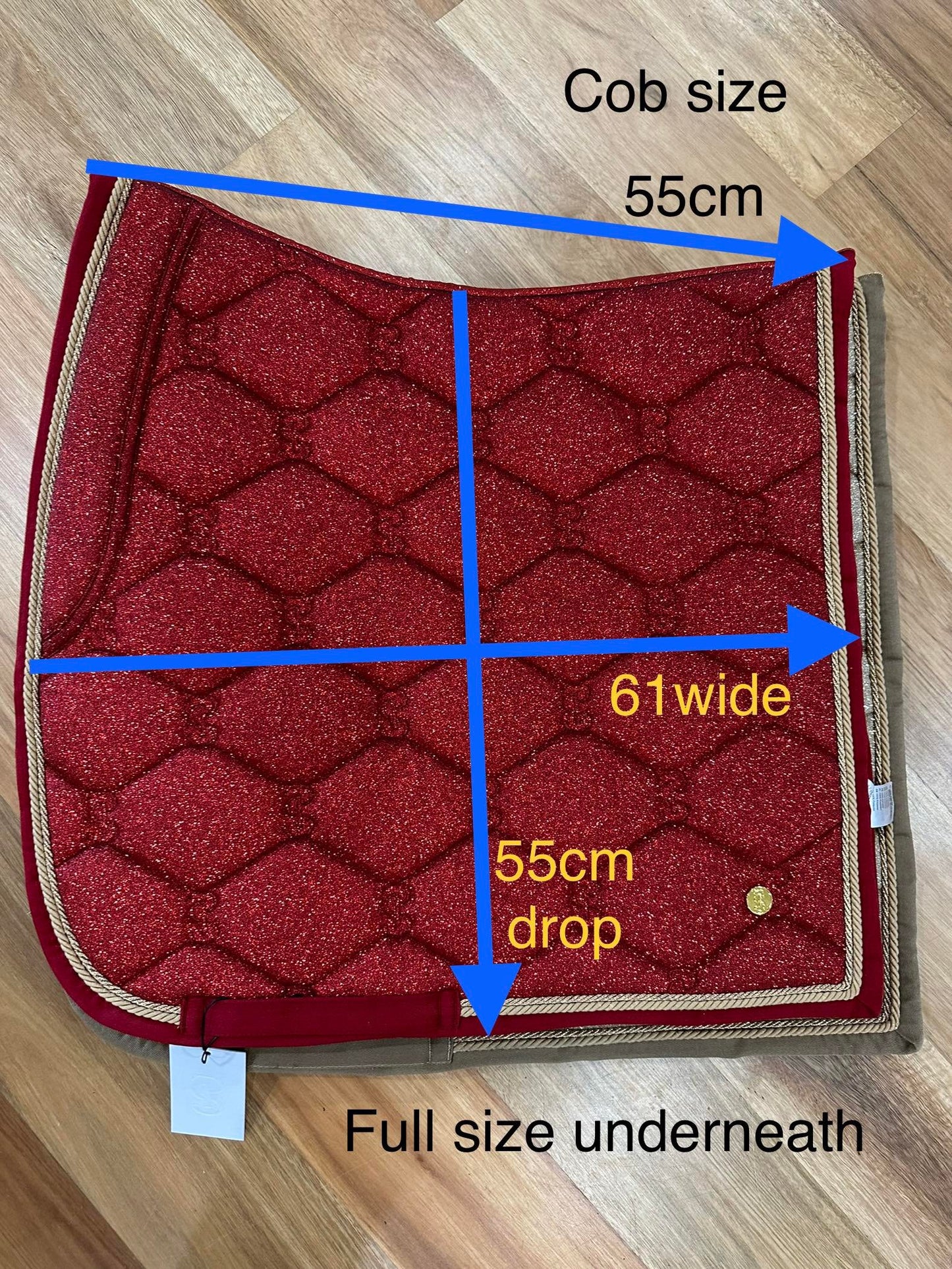 PS of Sweden Christmas Collection 2022 Stardust Dressage Saddle Pads | Choose Colour