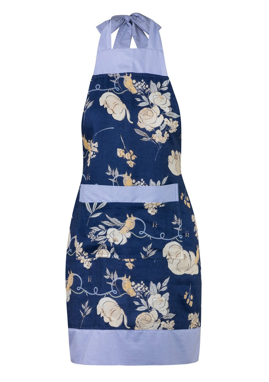 Ronner Sugar Apron | Jardin Navy Print EX DISPLAY