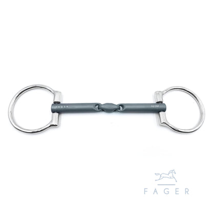 FAGER "Madeleine" Titanium Single/Double Jointed Bridoon Bit - Ex Display no tags
