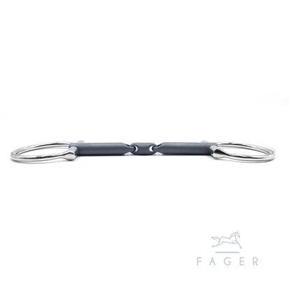 FAGER "Madeleine" Titanium Single/Double Jointed Bridoon Bit - Ex Display no tags