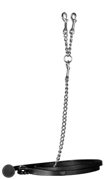 Working by Dy'on Leather Lead with Chain | Choose Black or Brown