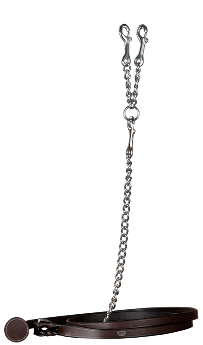 Working by Dy'on Leather Lead with Chain | Choose Black or Brown
