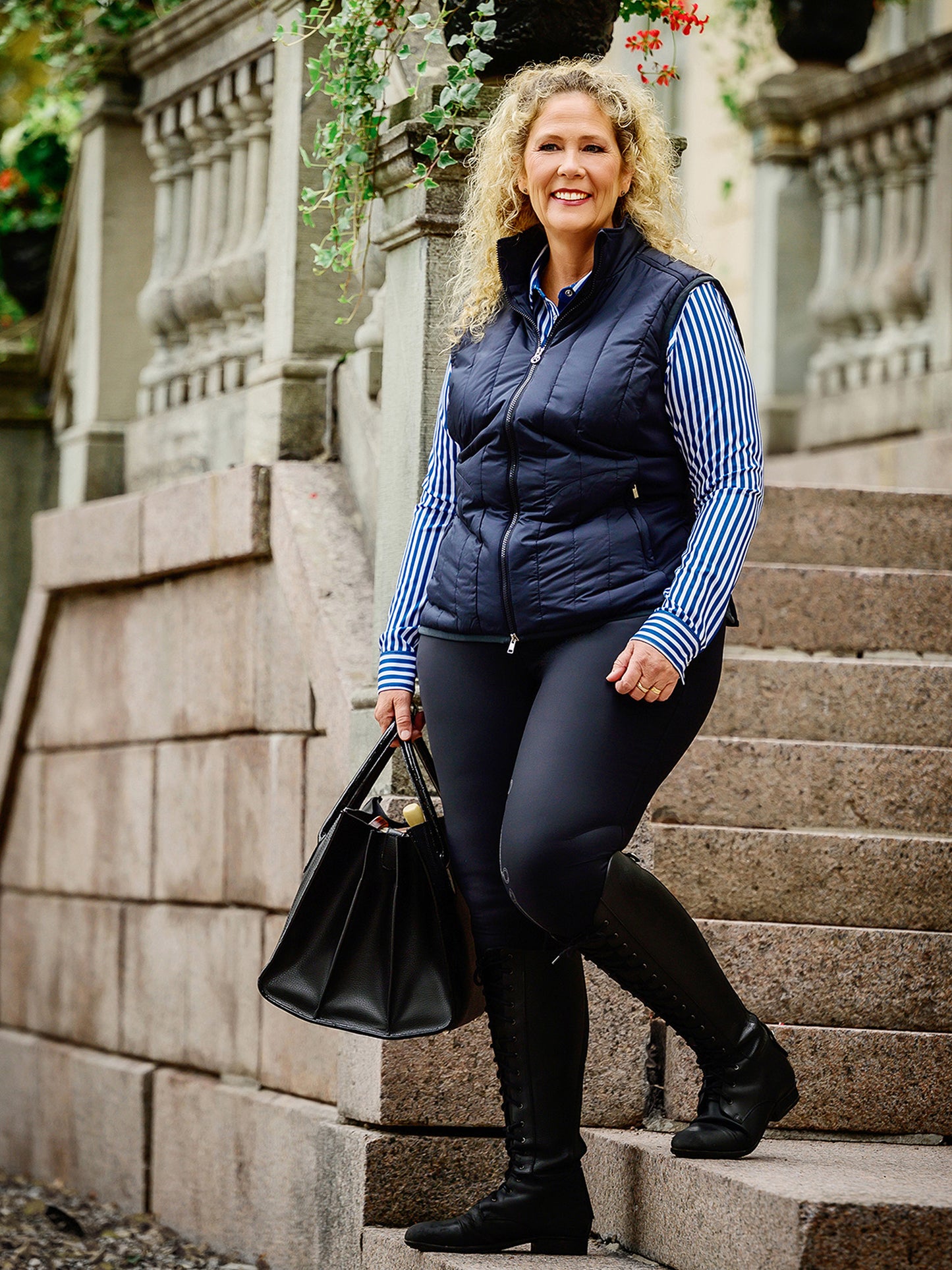 PS of Sweden Curvy Bella Padded Vest | Navy or Black