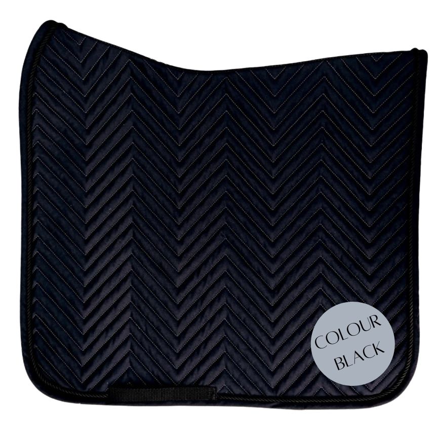 L'Evoine Cotton Dressage Saddle Pad | Choose Black or Grey