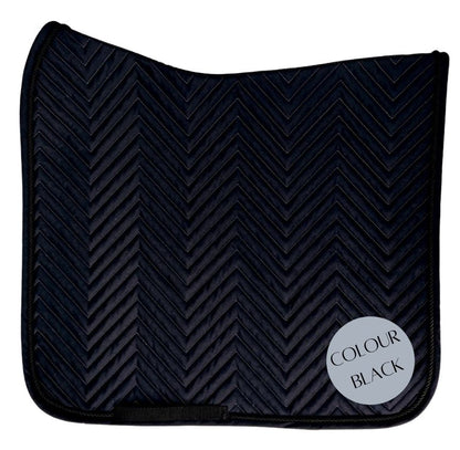 L'Evoine Cotton Dressage Saddle Pad | Choose Black or Grey