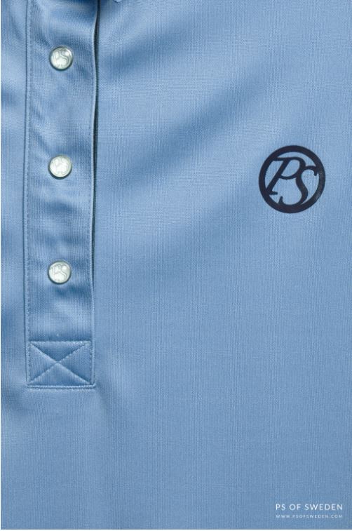 PS of Sweden Curvy Ella Polo Shirt | Navy or Light Blue