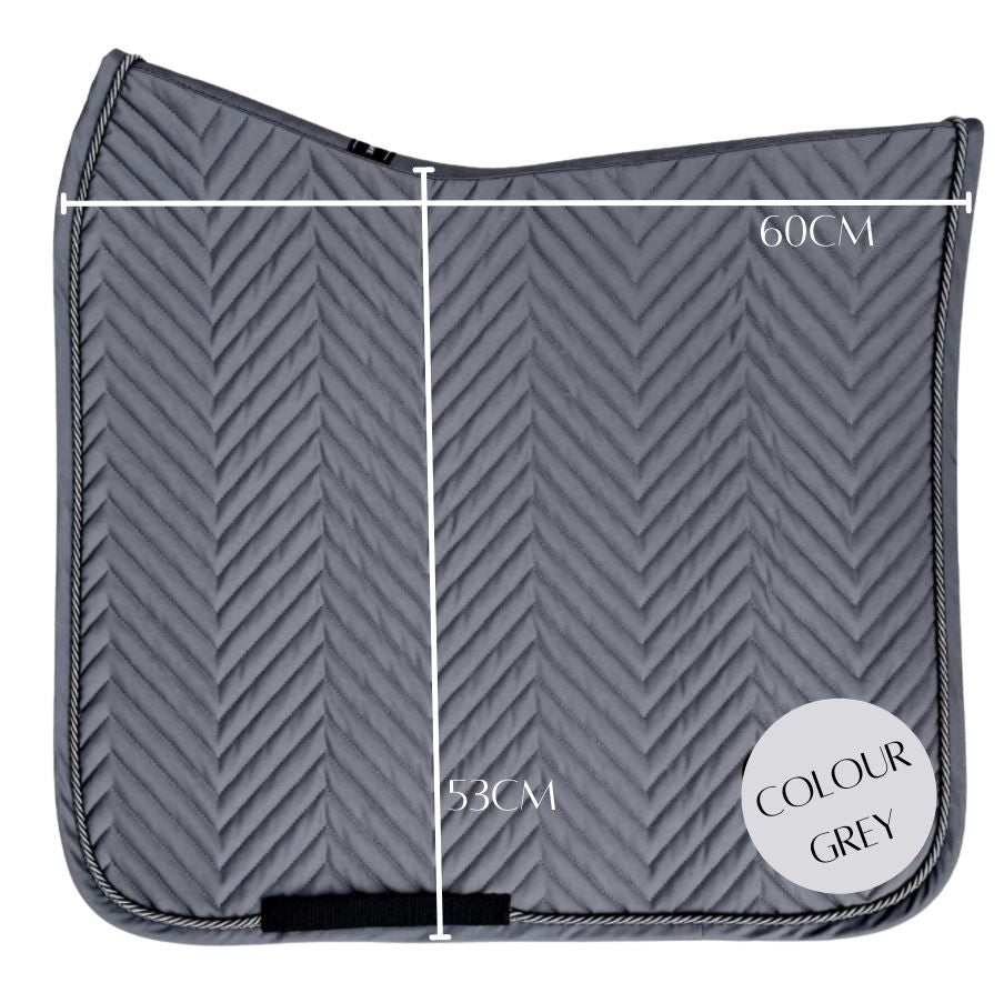 L'Evoine Cotton Dressage Saddle Pad | Choose Black or Grey