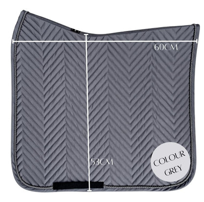 L'Evoine Cotton Dressage Saddle Pad | Choose Black or Grey