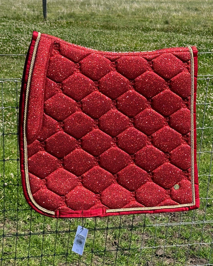 PS of Sweden Christmas Collection 2022 Stardust Dressage Saddle Pads | Choose Colour