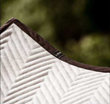 L'Evoine Beige Linen Saddle Pad | Jump or Dressage