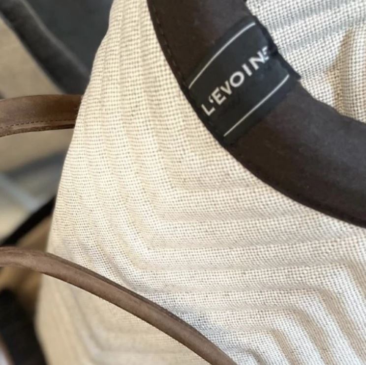 L'Evoine Beige Linen Saddle Pad | Jump or Dressage