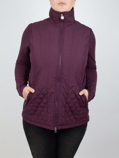 PS of Sweden Mandy Quilted Vest - Wine