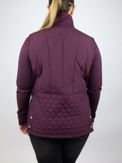 PS of Sweden Mandy Quilted Vest - Wine