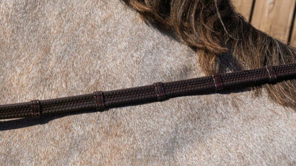 Working by Dy'on 1/2" Rubber Reins With Leather Loops