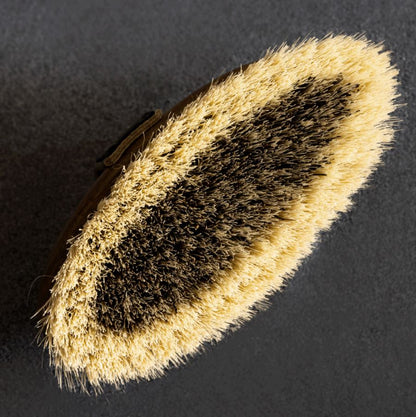 L'Evoine Root Brush with Leather Handle
