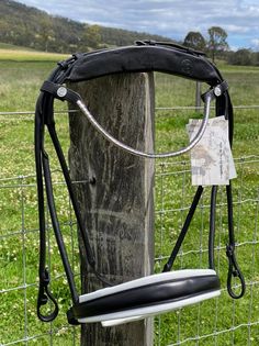 Finesse Outlet: Snaffle Bridle Cassidy | Rolled Black Leather with Silver Clincher Browband