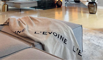 L'Evoine Signature Cotton Terry Blanket