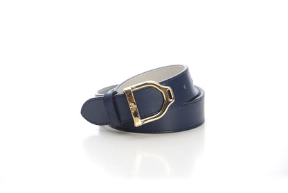 Makebe Leather Wave Belt with Stirrup Buckle